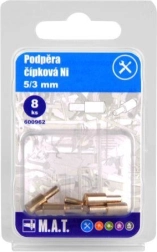 Polctartó csap 5/3 mm, nikkel, 8 db