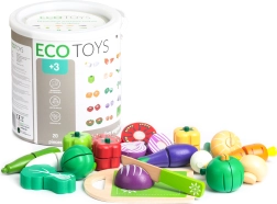 Ecotoys fa zöldség szeleteléshez, 20 db