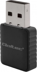 Mini USB Wi‑Fi adapter QOLTEC, két sávos AC 1300 Mb/s, 2×2 dBi, USB 3.0