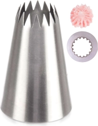 Díszítőcső – nyitott csillag, rozsdamentes acél