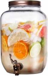 Üveg italadagoló csappal, 8,8 l