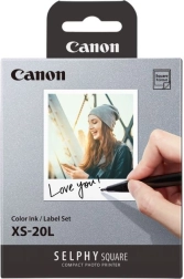 Canon Selphy Square XS-20L színes tinta és öntapadó címkék (20 nyomat)