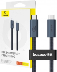 USB‑C kábel BASEUS Flash 240 W, 1 m, fonott, 40 Gbps