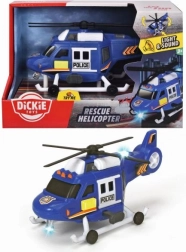 Rendőrségi helikopter fényekkel és hangokkal, 18 cm