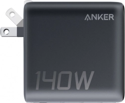 Hálózati töltő ANKER 140W PD 3.1 USB‑C kábellel és LED-del, fekete