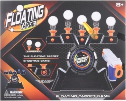 Lövöldözős játék lebegő célpontokkal és pisztollyal