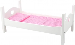 Fa babágy fehér szívecskékkel