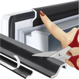 Öntapadó ablak- és ajtószigetelés fekete RUHHY