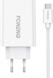 Foneng hálózati gyorstöltő, 10,5 W, 1× USB, USB‑C kábel
