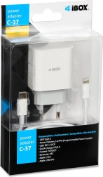 iBOX C-37 USB‑C 20W Power Delivery hálózati töltő