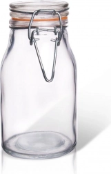 Üveg befőttes üveg klipes zárral 200 ml