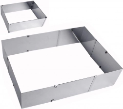 Állítható acél sütőforma 24–46 × 20–38 cm