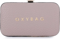 Utazó manikűr bőr tokban Mocca