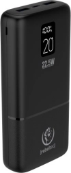 Rebeltec P20 powerbank LCD-vel, 20000 mAh, PD 22,5 W