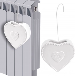 Radiátorra akasztható szív alakú kerámia párásító 200 ml