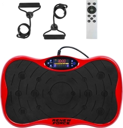 Renew Force vibrációs platform Bluetooth-kapcsolattal és ellenállás-szalagokkal