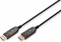 Hibrid DisplayPort kábel 1.4 AOC 8K 60 Hz DP–DP 20 m – fekete