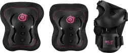 NILS Extreme H320 Fly rózsaszín védőfelszerelés szett görkorcsolyához és rollerhez – XL