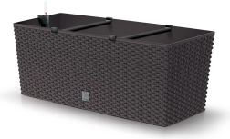 Önöntözős rattan virágláda 50 cm, umbra