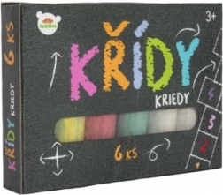 Színes kréták járdára dobozban