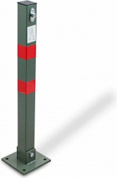 Összecsukható parkolósorompó zárral, 65 cm