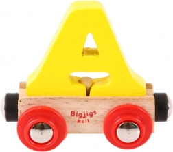 Fa vagon betűvel A a vonatpályához