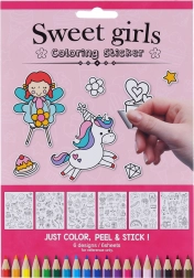 Színezhető matricák lányoknak