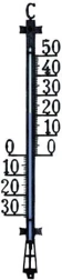 Kültéri fali hőmérő 50 cm, fekete