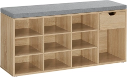 Cipősszekrény ülőkével sonoma