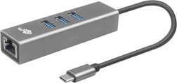 USB-C adapter RJ45 és 3x USB-A portokkal - 1000 Mb/s