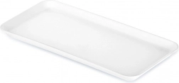 Fehér téglalap alakú szervírozótálca 29,5 × 15 cm
