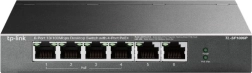 Asztali TP‑Link switch 6 db 10/100 Mb/s porttal és 4× PoE+