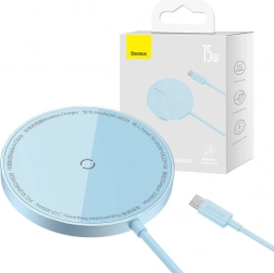 BASEUS Simple Mini3 15W mágneses vezeték nélküli töltő, kék