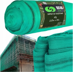 Zöld állványvédő háló 2,57 × 10 m