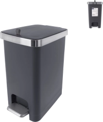 Orion Premier pedálos szemetes 15 l, szürke