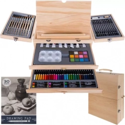 Festőbőrönd állvánnyal, 83 darabos készlet MAALEO