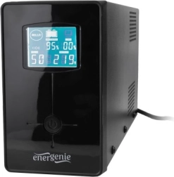 Line-interaktív UPS szünetmentes tápegység, 850 VA, LCD-vel, USB-vel és 2× IEC – Energenie
