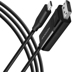 AXAGON aktív USB‑C – DisplayPort kábel, 1,8 m, 4K/60 Hz