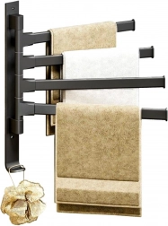 DA261 TÖRÜLKÖZŐTARTÓ MOZGATHATÓ KAROKKAL FEKETE