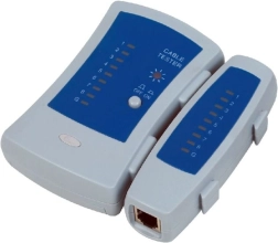 UTP/FTP RJ45, RJ11 és RJ12 kábelteszter