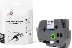 címkézőszalag Brotherhez, fekete alapon fehér, 24 mm x 8 m