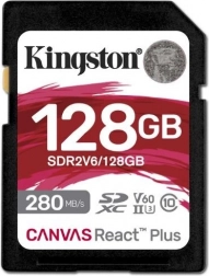 Kingston Canvas React Plus 128GB SD memóriakártya