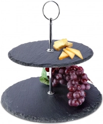 Kétszintes pala szervírozó állvány 23 cm