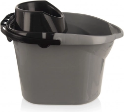 Szürke felmosóvödör 12 l kicsavaróval