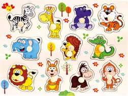 Bino fa puzzle szafari 11 darabbal