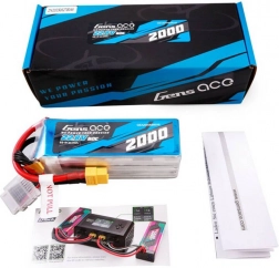Gens Ace nagyfeszültségű LiPo akkumulátor 2000 mAh 22,8 V 60C 6S XT60 csatlakozóval