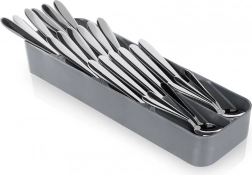 Szürke evőeszköztartó fiókba 39 × 11,5 cm