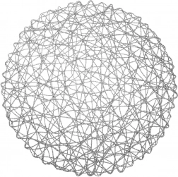 Papír kör alakú szürke alátét 35 cm
