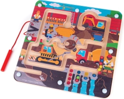 Bigjigs Toys mágneses építkezés-labirintus