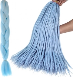 Szalagszerű szintetikus copfok – hajpótlások – Kék